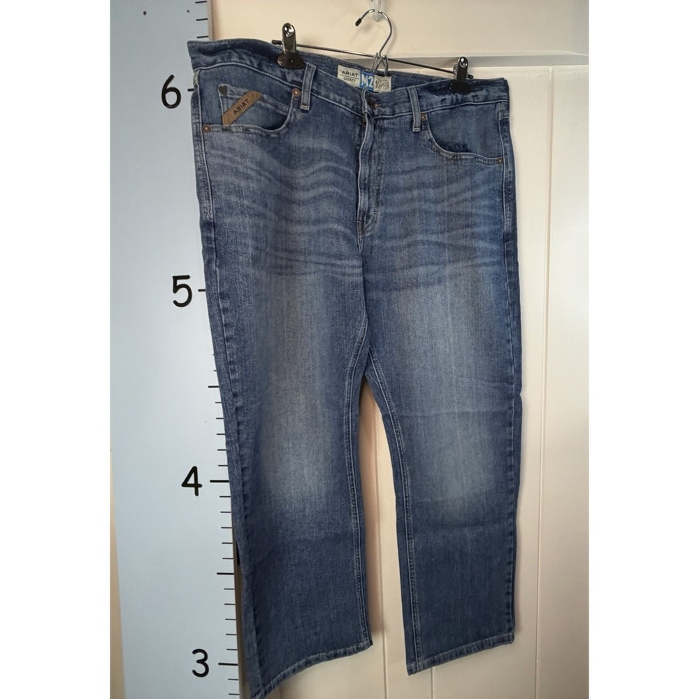 Ariat M2 Legacy Boot Cut Jeans Mens‎ 38/30 Blue Brandon Relaxed Fit Straight New